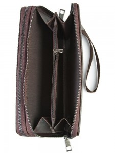 YL Клатч мужской с 2 молниями W21-8