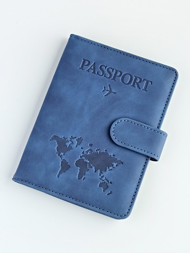 YO Обложка на паспорт c кнопкой "Travel 101" (эко-кожа) 