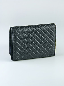 YK Мини-кошелек мужской "5005" ( плетеный/нат.кожа)